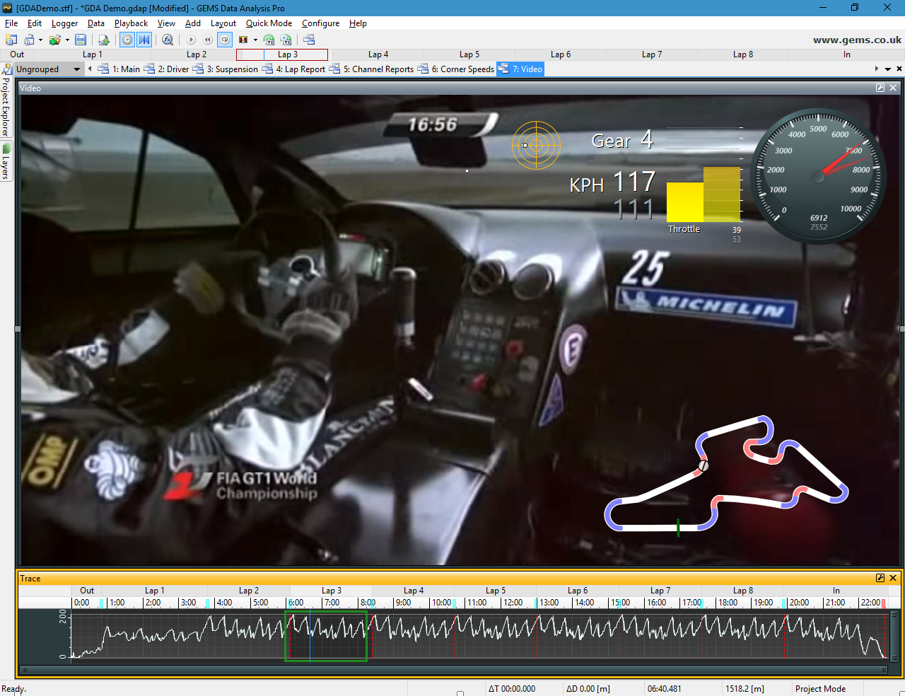GDA video overlay
